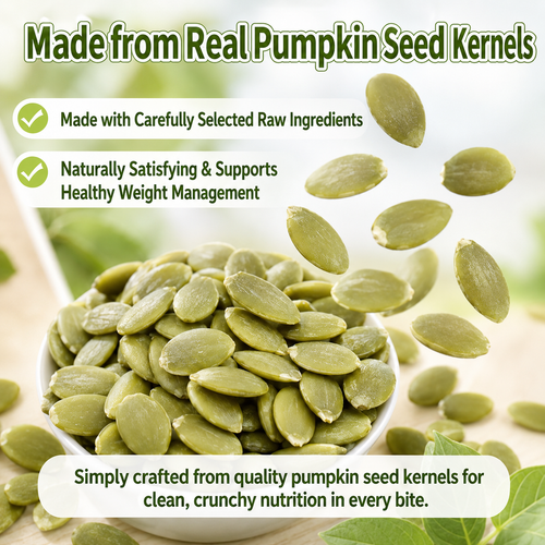 💯🥇Crush cravings without the guilt!☂️🌿Enjoy every bite of our all-natural Pumpkin Seed Kernels-ABB8