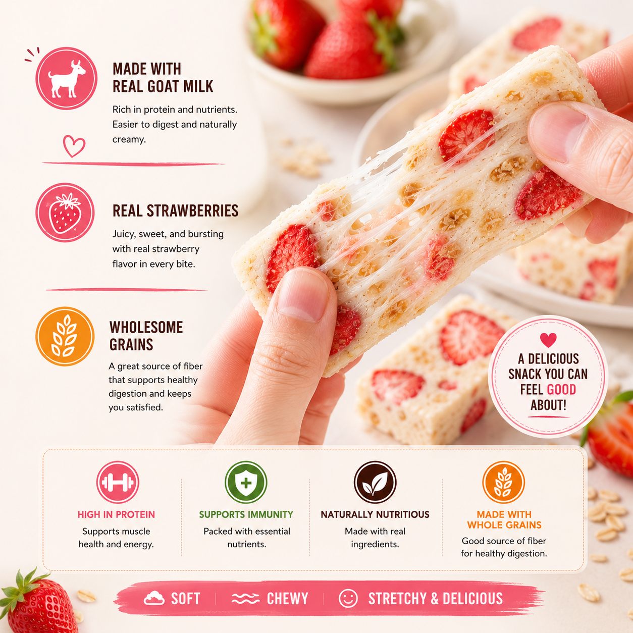 🍓Every Bite Tastes Like a Strawberry Dream🪄🪄Once You Try These Ordinary Snacks Won't Compare-ABB8