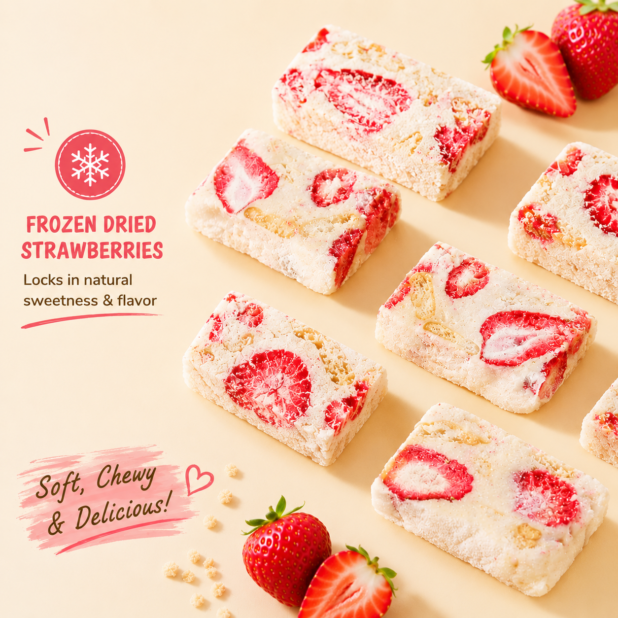 🍓Every Bite Tastes Like a Strawberry Dream🫨🫨Once You Try These Ordinary Snacks Won't Compare-ABB8