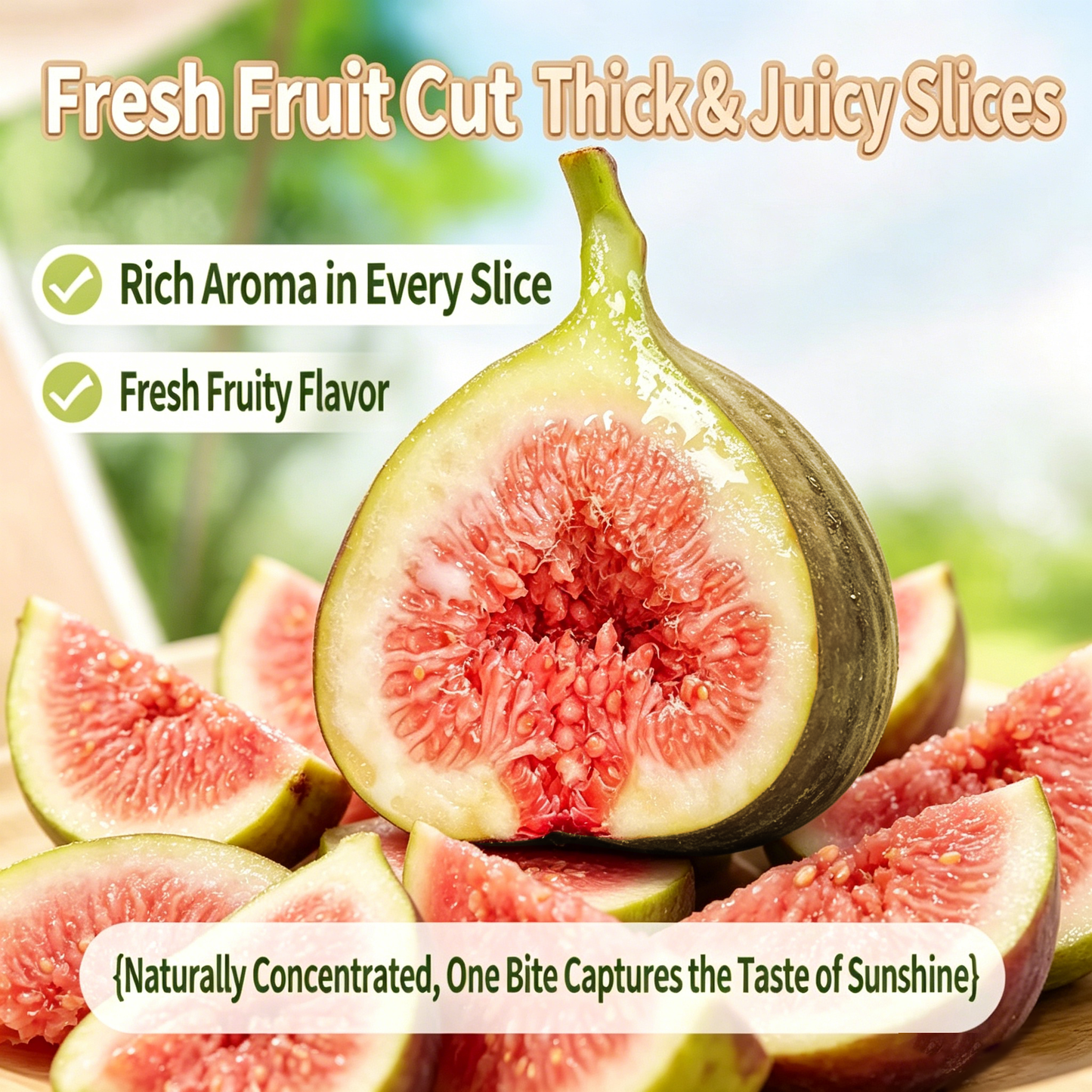 🎄Say goodbye to high-calorie guilt!🧧🧧Satisfy your cravings with our fiber-rich green fig slices - ABB8