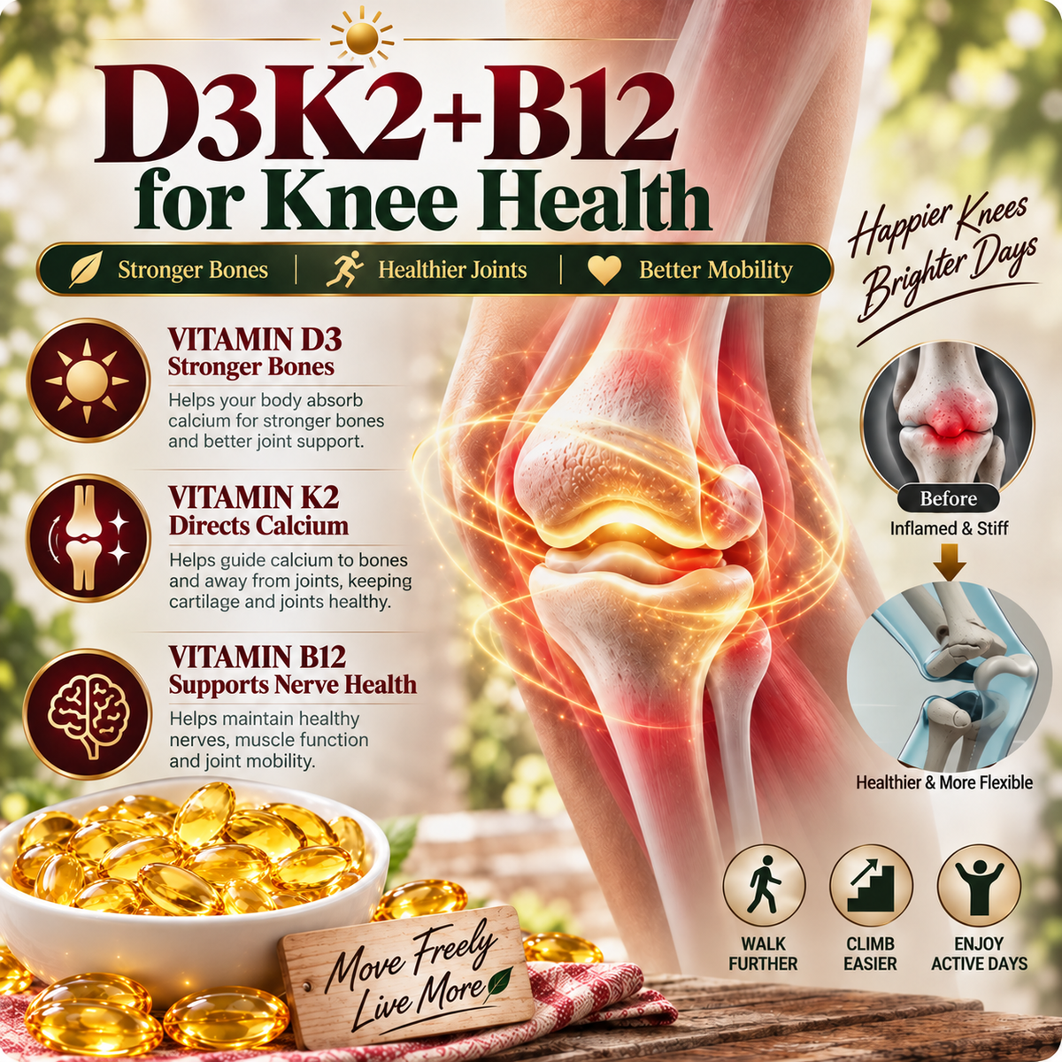 💪✅Calcium and vitamin D3+K2+B12 health supplements,Support bone and joint healt-ABB8