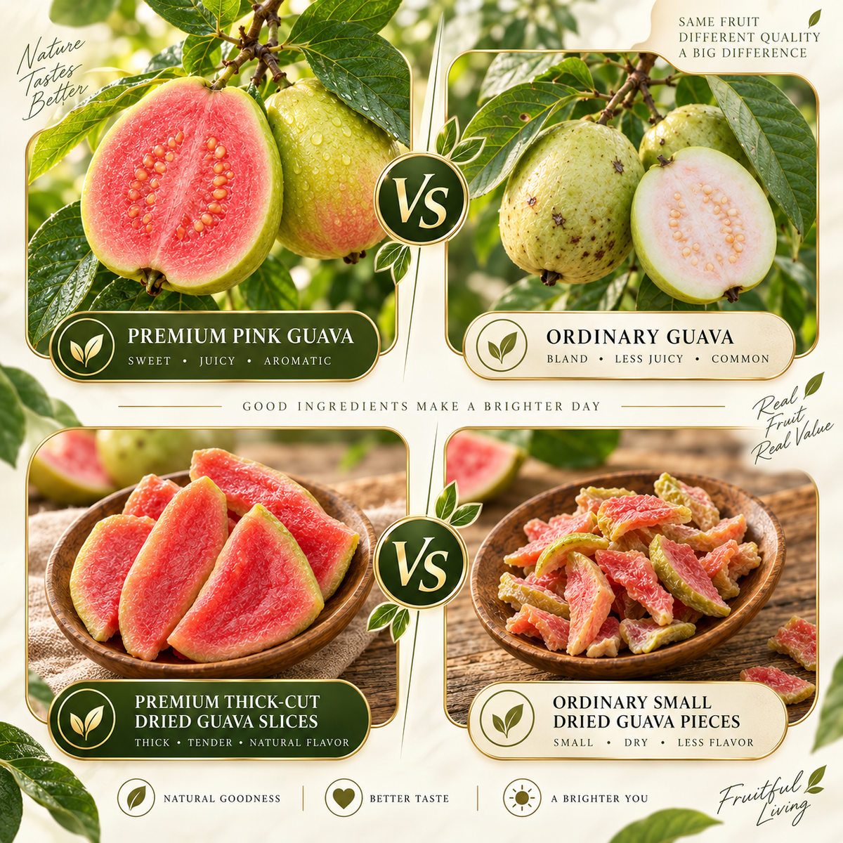 ✅🌸 Pink Guava Slices 🧡🥝The Sweet & Healthy Snack For Weight Management + Blood Sugar Balance-ABB8