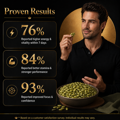 🌿🥇Ultimate Testosterone Boost Formula 🚀🐍Nutrient-Dense Roasted Pumpkin Seeds for Enhanced Bedroom Performance | Support Vitality, Endurance & Natural Male Confidence Daily-ABB8