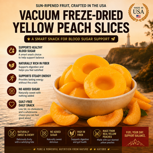 ✅🍑 Dried Yellow Peach 🌿✨A Smarter Sweet Choice for Balanced Blood Sugar-ABB8