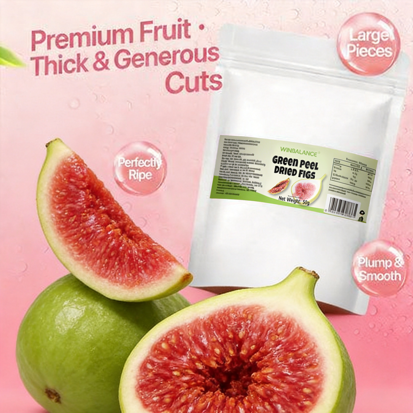 🏆 Say goodbye to high-calorie guilt! 🎃🎃 Satisfy your cravings with our fiber-rich green fig slices - ABB8