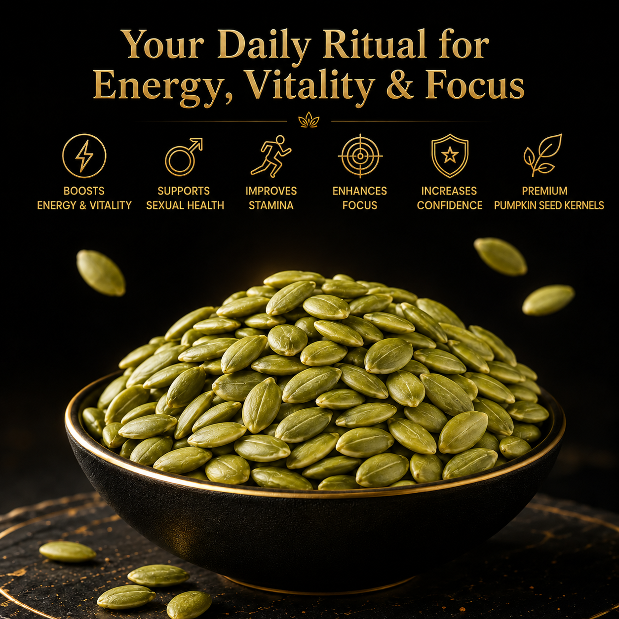 🌿🥇Ultimate Testosterone Boost Formula 🚀🐎Nutrient-Dense Roasted Pumpkin Seeds for Enhanced Bedroom Performance | Support Vitality, Endurance & Natural Male Confidence Daily-ABB8