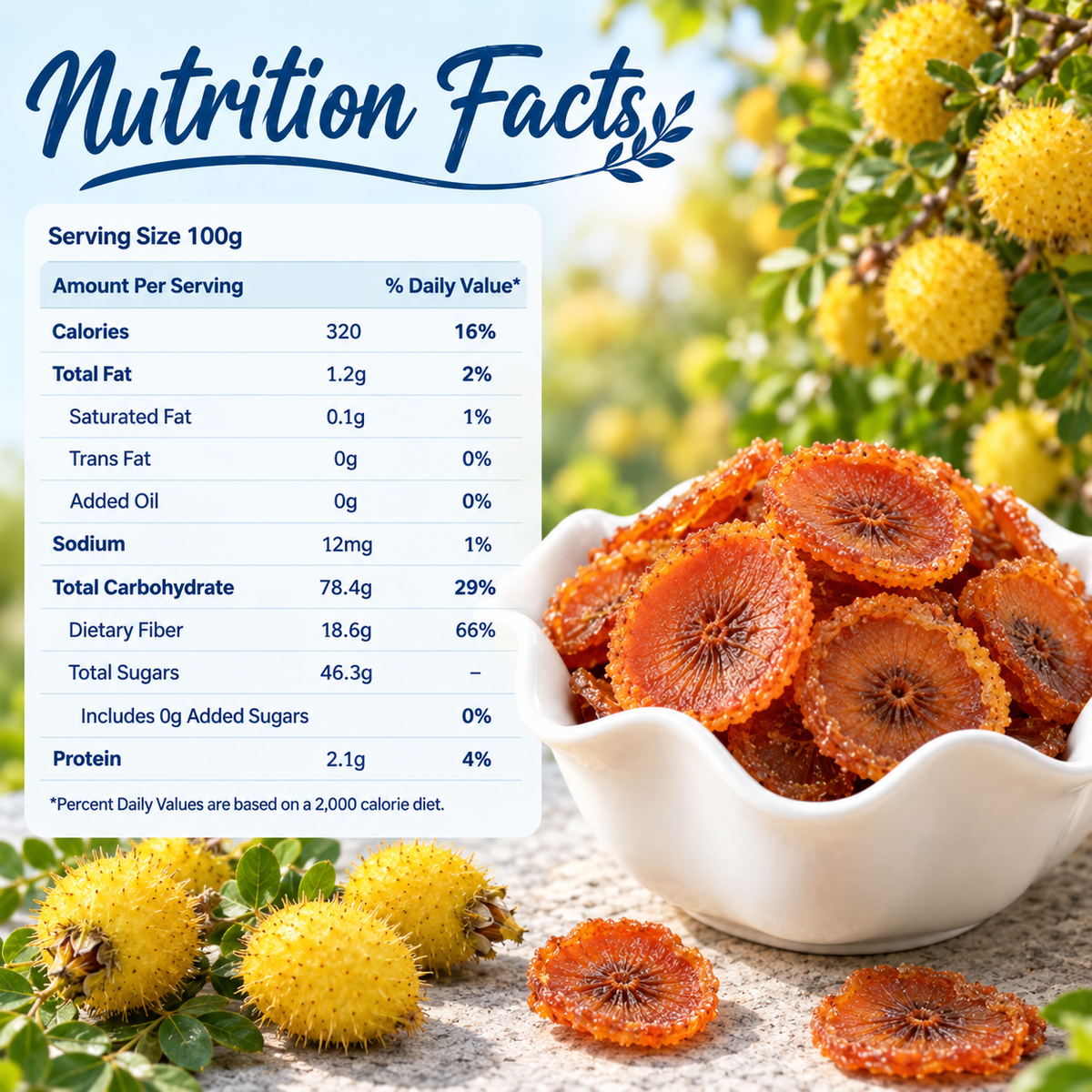 ✅💛💛Ultimate Testosterone Revival 🌿🍌Antioxidant-Rich Rosa Roxburghii Slices for Better Bedroom Performance | Support Energy, Stamina & Bedroom Confidence Naturally-ABB8