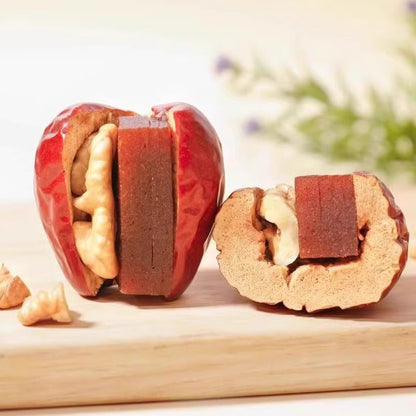 🍐🍐Say goodbye to high-calorie guilt! 🌽 Satisfy your taste buds with our fiber-rich Jujube with Hawthorn and Walnut Hug Dried Fruit!-XA