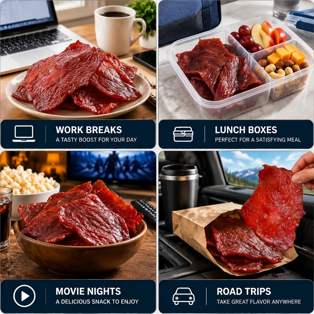 👏🐷 Premium Iberian Pork Jerky —🐖🥩More Protein. Less Sugar. Real Meat-ABB8