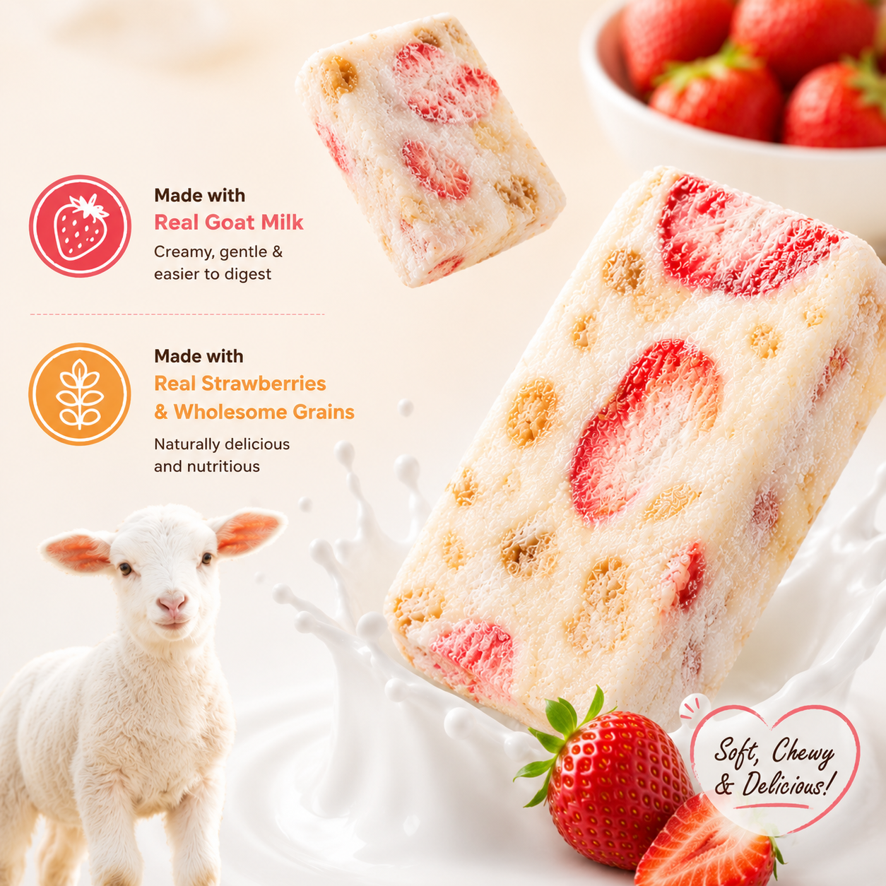 🍓Every Bite Tastes Like a Strawberry Dream🛹🛹Once You Try These Ordinary Snacks Won't Compare-ABB8