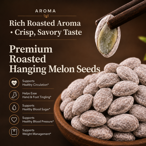 🛒🍐Snack smarter, feel lighter! 💌🥇 Fiber-rich Hanging Melon Seeds help support healthy blood sugar, weight management & comfortable circulation-XA