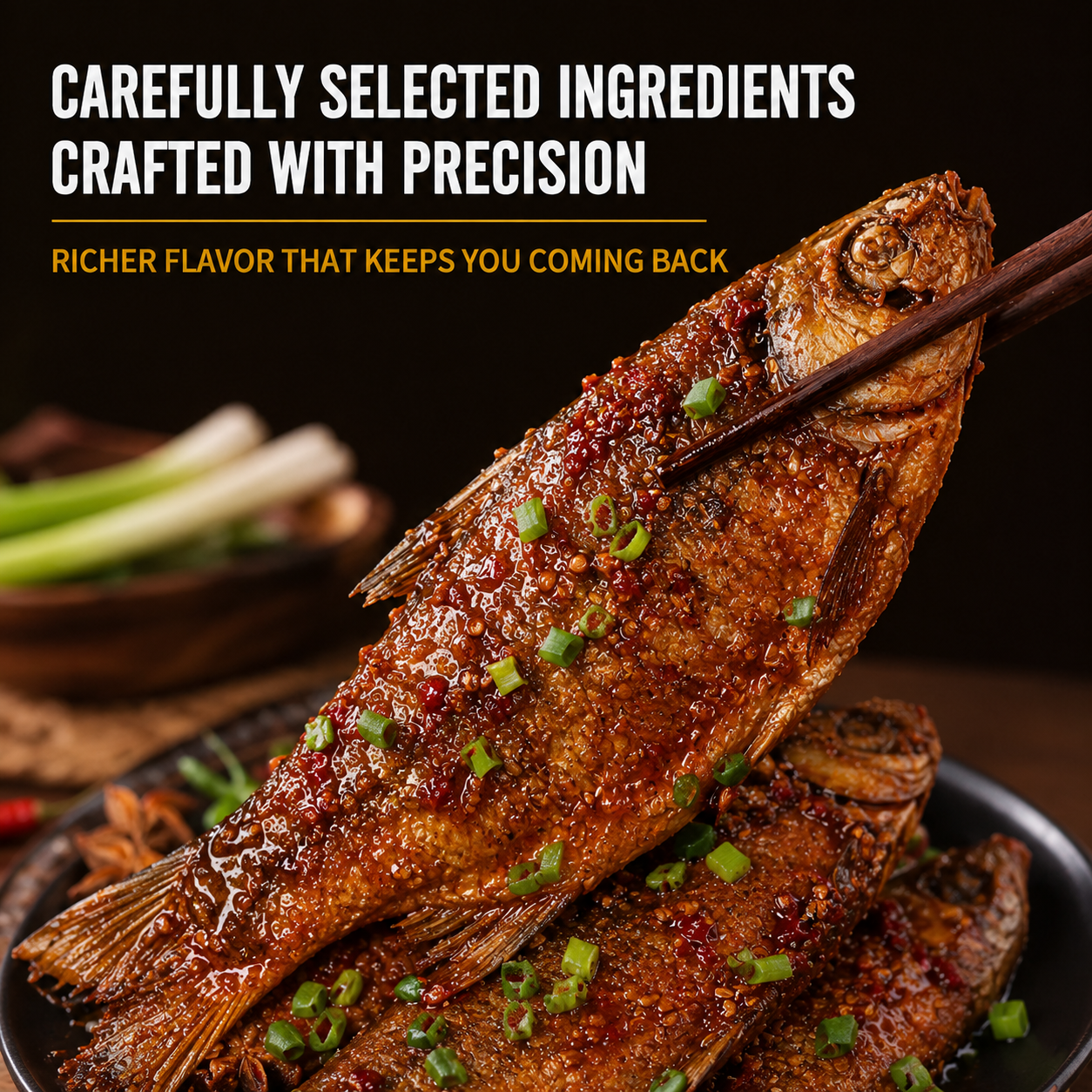 🌶️🐟Spicy Braised Dace Fish – ❤🐠Tender & Bursting with Flavor,Zero Frying, 100% Protein-Packed Satisfaction-ABB8