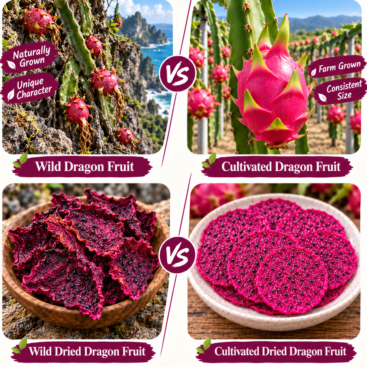 🐲❤️Dried Dragon Fruit Slices 🔰💌Naturally Delicious Snack for Weight Management & Balanced Blood Sugar-ABB8